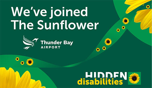 Thunder Bay Airport Joins Hidden Disabilities Sunflower Program